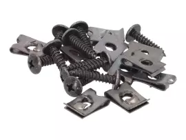 Fairing Screw Set W/ Speed Nuts 4mm Centered Bore
