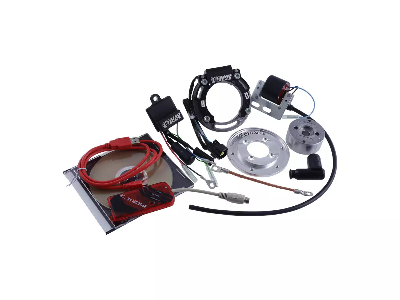 Buy now: Internal Rotor Ignition R&D PVL Digital Freely Programmable For Piaggio Internal Rotor Ignition R&D PVL Digital Freely Programmable For Piaggio