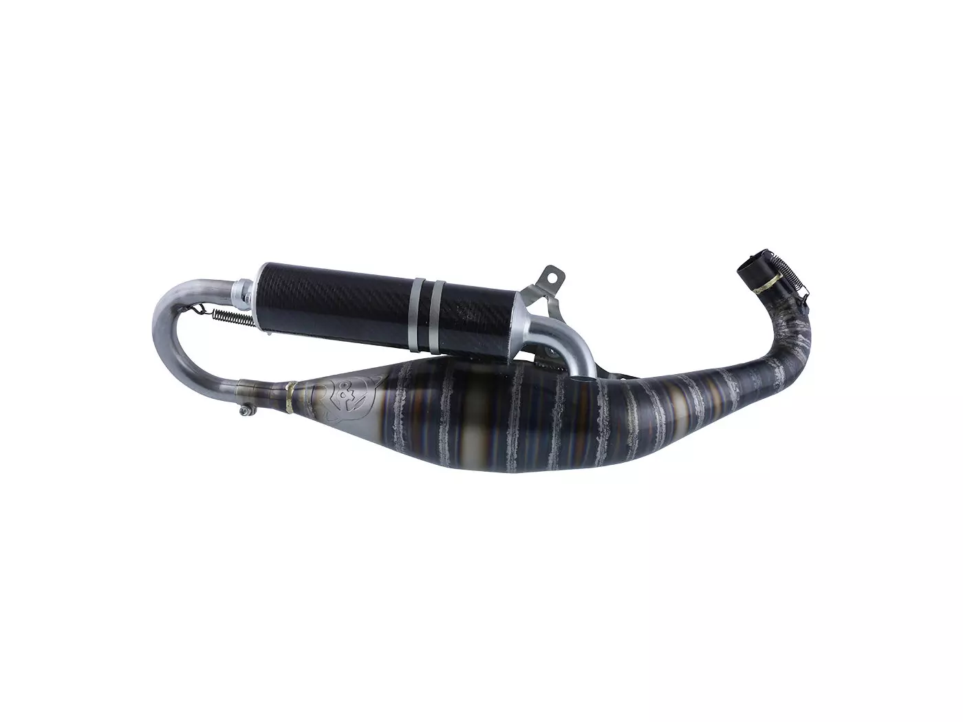 Buy now: Exhaust R&D 70cc R1500 PLUS For Flange Mount Cylinder For Minarelli, Piaggio Exhaust R&D 70cc R1500 PLUS For Flange Mount Cylinder For Minarelli, Piaggio