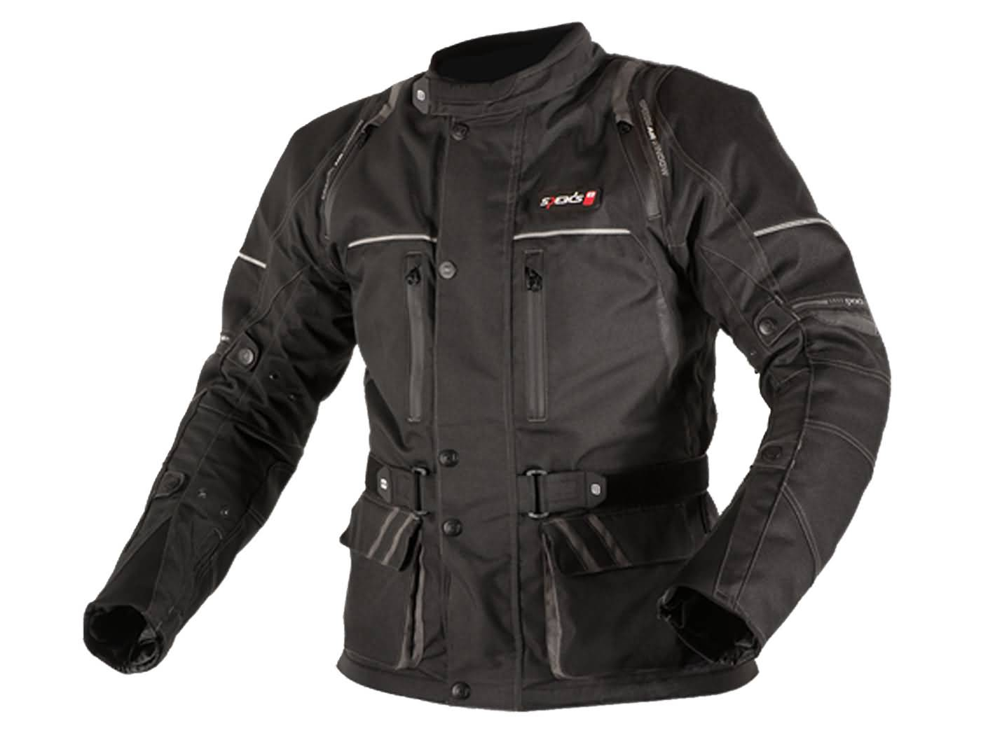 Motorcycle Jacket Speeds Tour Black Size XXXL