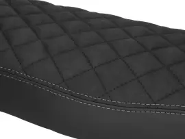 Seat Cover Schmitt Diamond Quilted, Black / Grey For Simson S50, S51, S70