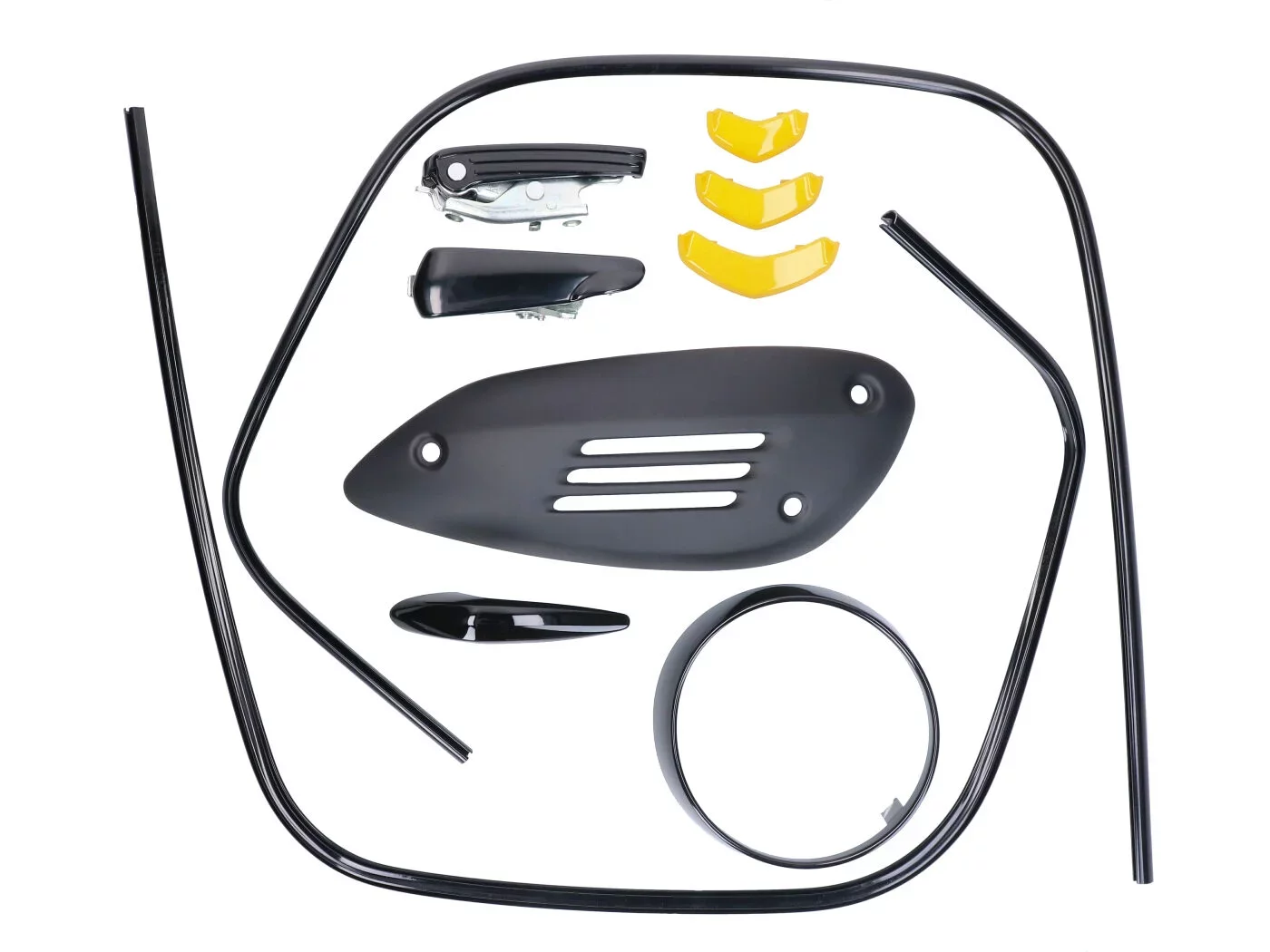 Black KIT For Vespa GTS 300 HPE 2018-, GTS 125 IGet 2019