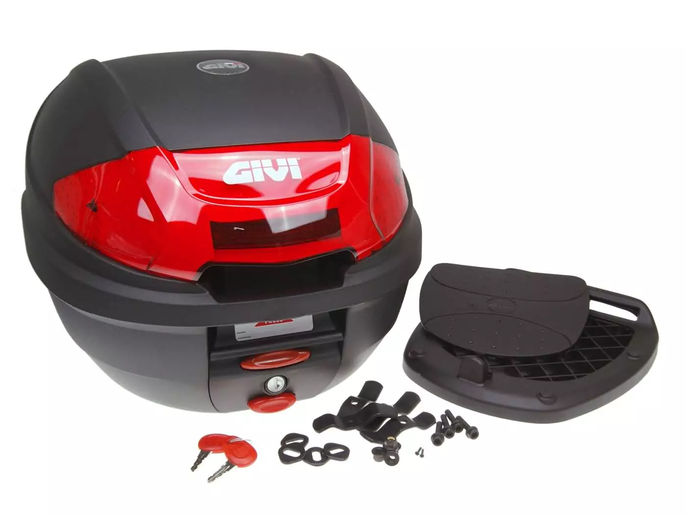 Buy now: Top Case GiVi E300N2 Monolock Scooter Trunk Black 30L Capacity Top Case GiVi E300N2 Monolock Scooter Trunk Black 30L Capacity