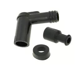 Spark Plug Cap 90° Long Type, Black