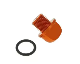 Oil Filler Screw / Oil Screw Plug Aluminum Orange In Color Incl. O-ring For Minarelli