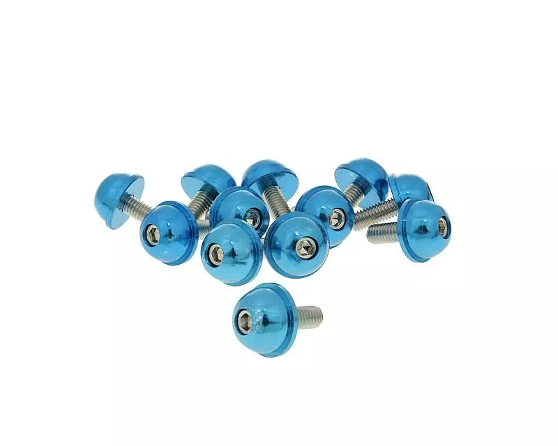 Buy now: Hexagon Socket Screw Set - Anodized Aluminum Screw Head Blue - 12 Pcs - M5x13 Hexagon Socket Screw Set - Anodized Aluminum Screw Head Blue - 12 Pcs - M5x13
