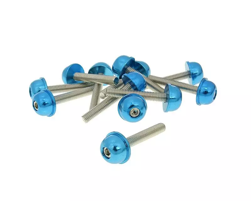 Buy now: Hexagon Socket Screw Set - Anodized Aluminum Screw Head Blue - 12 Pcs - M5x30 Hexagon Socket Screw Set - Anodized Aluminum Screw Head Blue - 12 Pcs - M5x30
