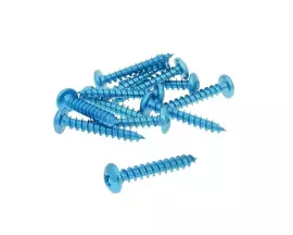 Fairing Screws Anodized Aluminum Blue - Set Of 12 Pcs - M5x30