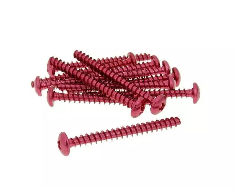 Buy now: Fairing Screws Anodized Aluminum Red - Set Of 12 Pcs - M5x50 Fairing Screws Anodized Aluminum Red - Set Of 12 Pcs - M5x50