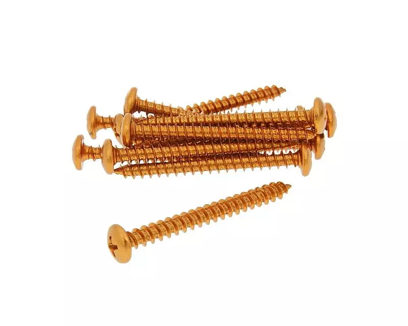 Fairing Screws Anodized Aluminum Orange - Set Of 12 Pcs - M5x50