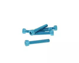 Hexagon Socket Screw Set - Anodized Aluminum Blue - 6 Pcs - M5x30 - Styling