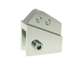 Shock Extender CNC 2-hole Adjustable Mounting - Platinum Look For Peugeot Vertical