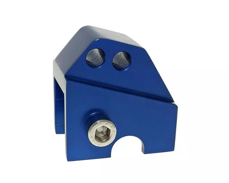 Shock Extender CNC 2-hole Adjustable Mounting - Blue - Piaggio