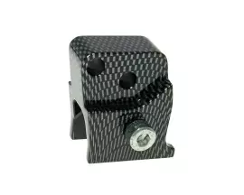 Shock Extender CNC 2-hole Adjustable Mounting - Carbon Look For Peugeot Horizontal