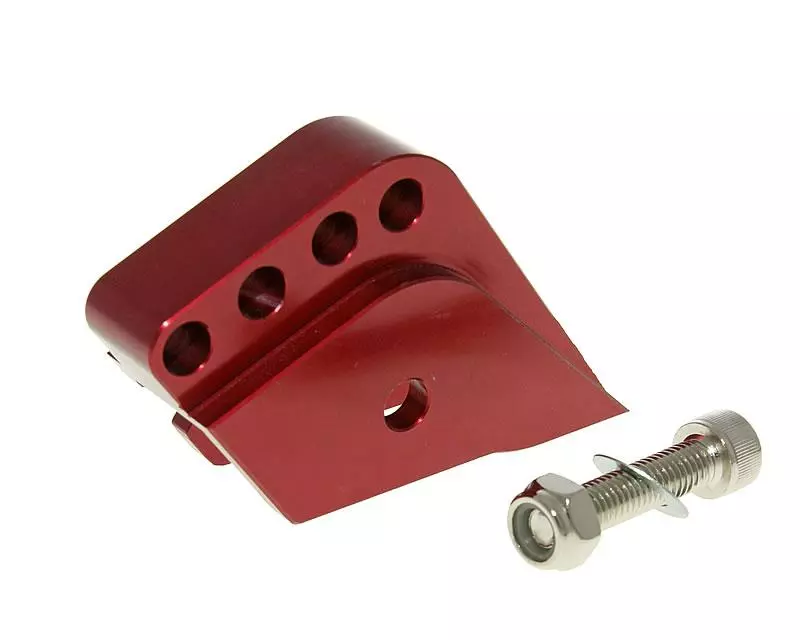 Buy now: Shock Extender CNC 4-hole Adjustable Mounting - Red For Peugeot Vertical Shock Extender CNC 4-hole Adjustable Mounting - Red For Peugeot Vertical