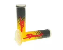 Handlebar Rubber Grip Set Sport Transparent Yellow