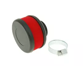 Air Filter Flat Foam Red 28-35mm Straight Carb Connection (adapter)