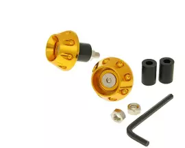 Handlebar / Bar Ends Anti-vibration Flat 13.5 / 17.5mm (incl. Adapter) - Gold