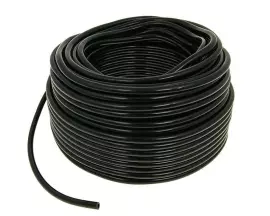 Fuel Hose Black Chloroprene Rubber 50m Reel - 4mm Inner, 8mm Outer Diameter