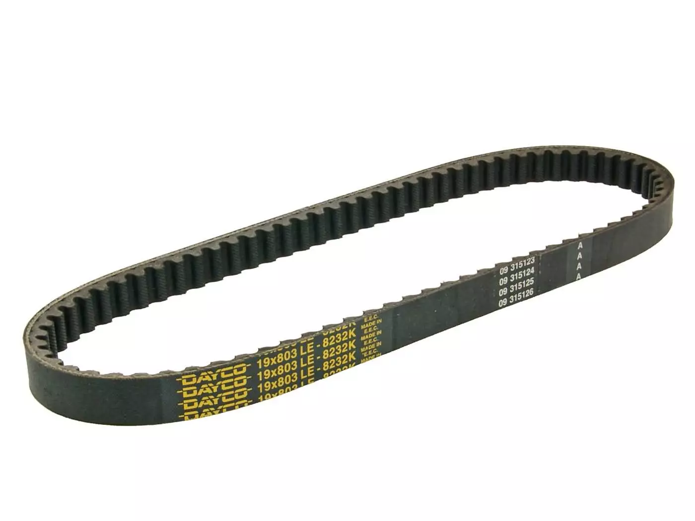 V-belt Dayco 803-19 Power Plus For SYM VS 125, 150, VS 125S 2006-2010, SYM Euro MX, Shark 125, 150