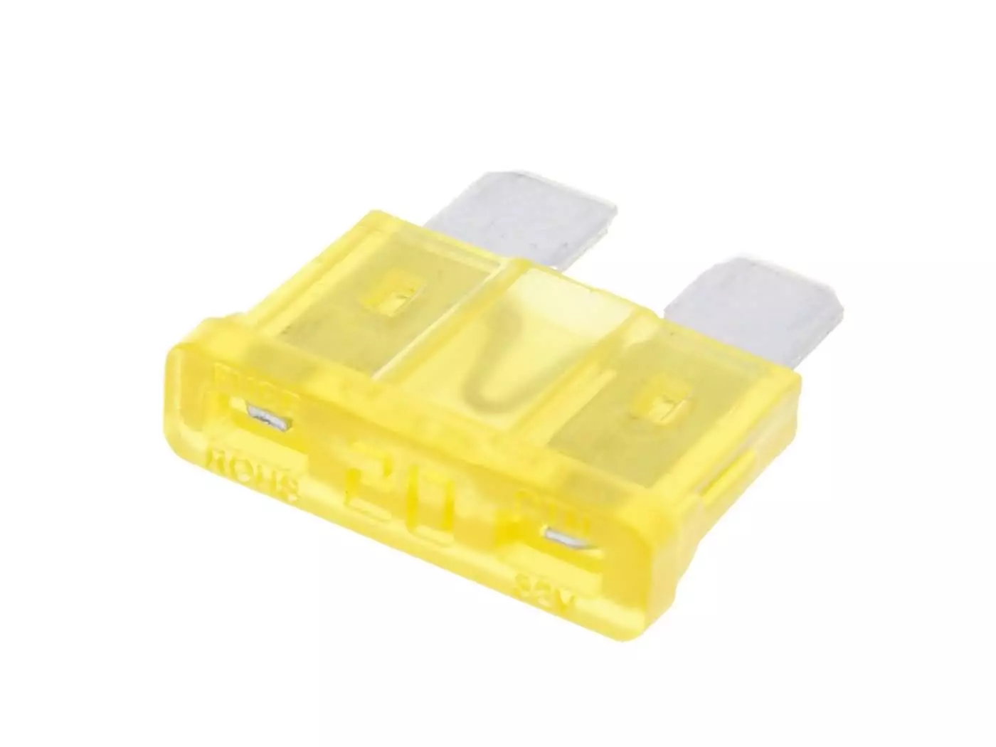 Blade Fuse Flat 19.2mm 20A Yellow In Color