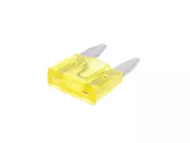 Mini Blade Fuse Flat 11.1mm 20A Yellow In Color