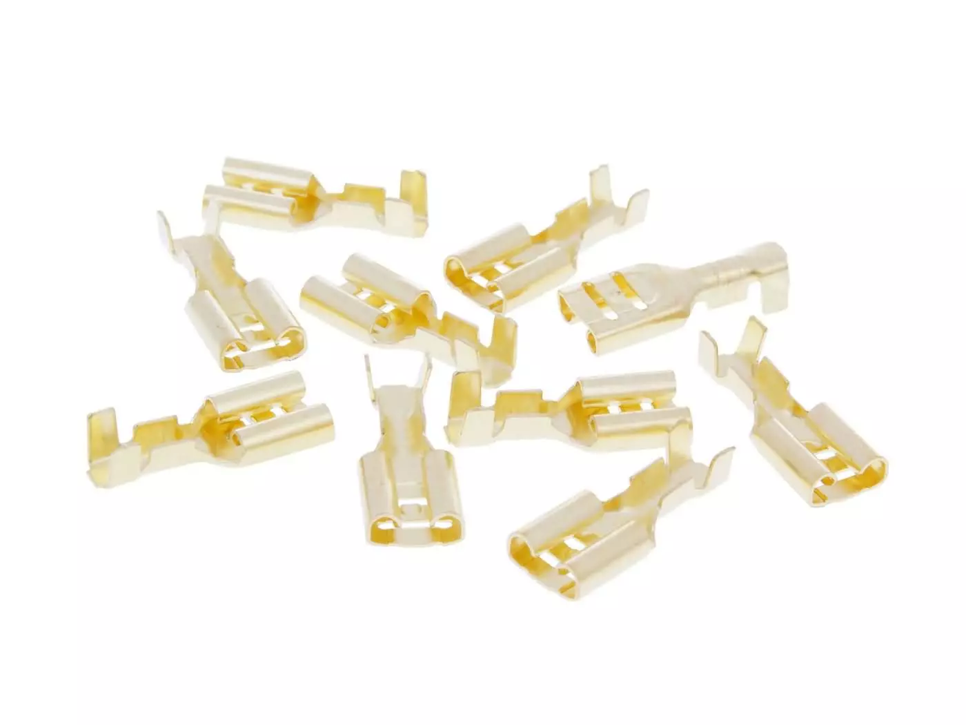 Wire Connectors / Cable Shoes Flat Female - 10 Pcs