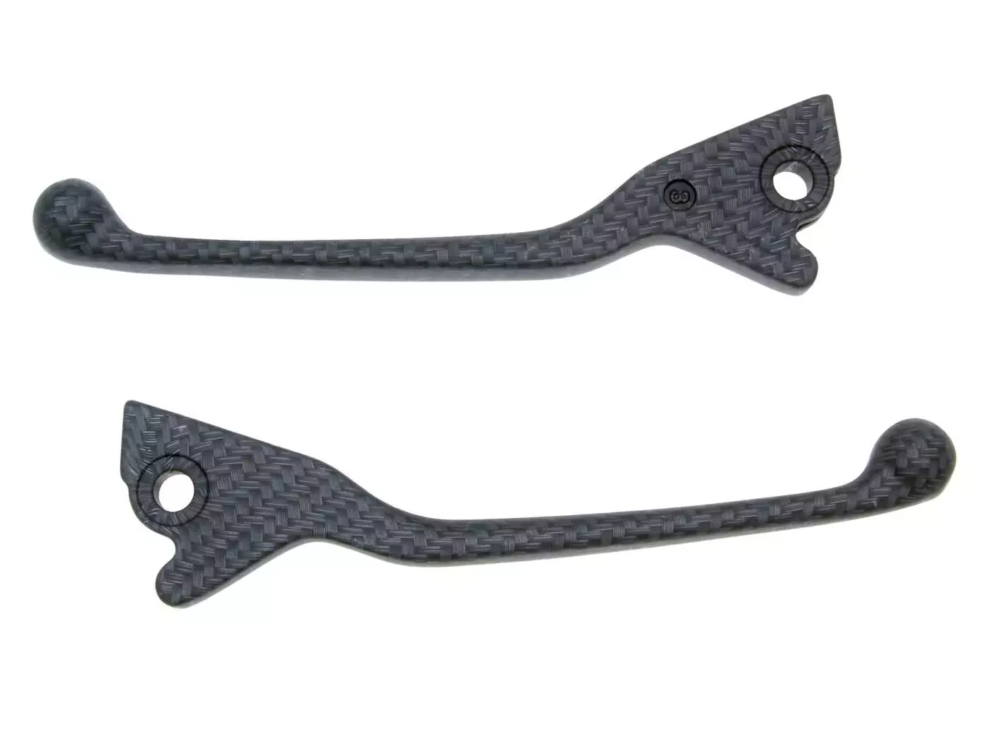 Brake Lever Set Carbon Look For Aprilia, Gilera, Piaggio, Vespa