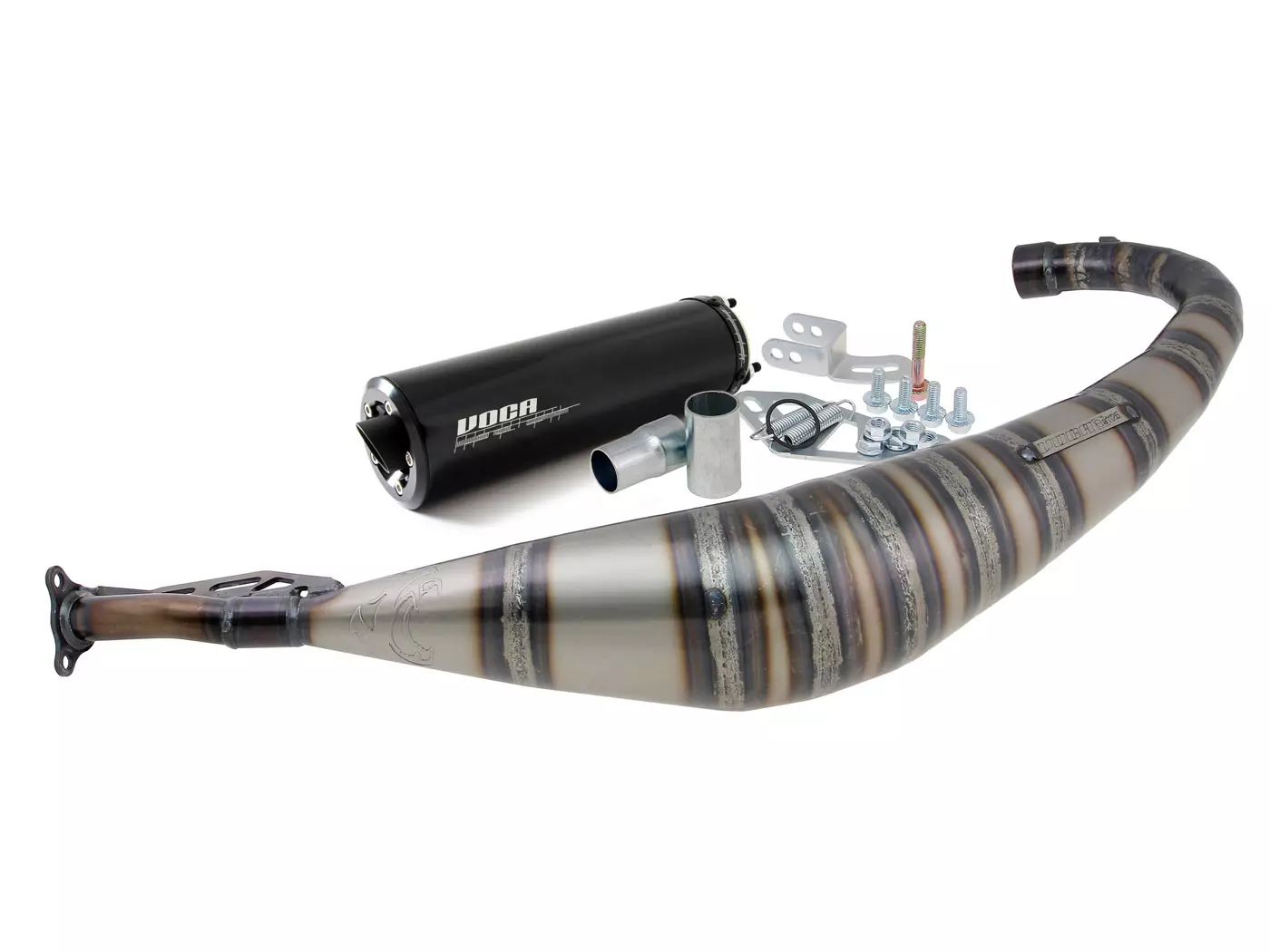 Exhaust VOCA Rookie 50/70cc Black Silencer For Minarelli AM6