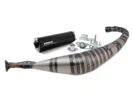 Exhaust VOCA Rookie 50/70cc Black Silencer For Derbi EBE, EBS, D50B