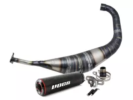 Exhaust VOCA Carbon 80cc For Minarelli AM6 Enduro, Supermoto