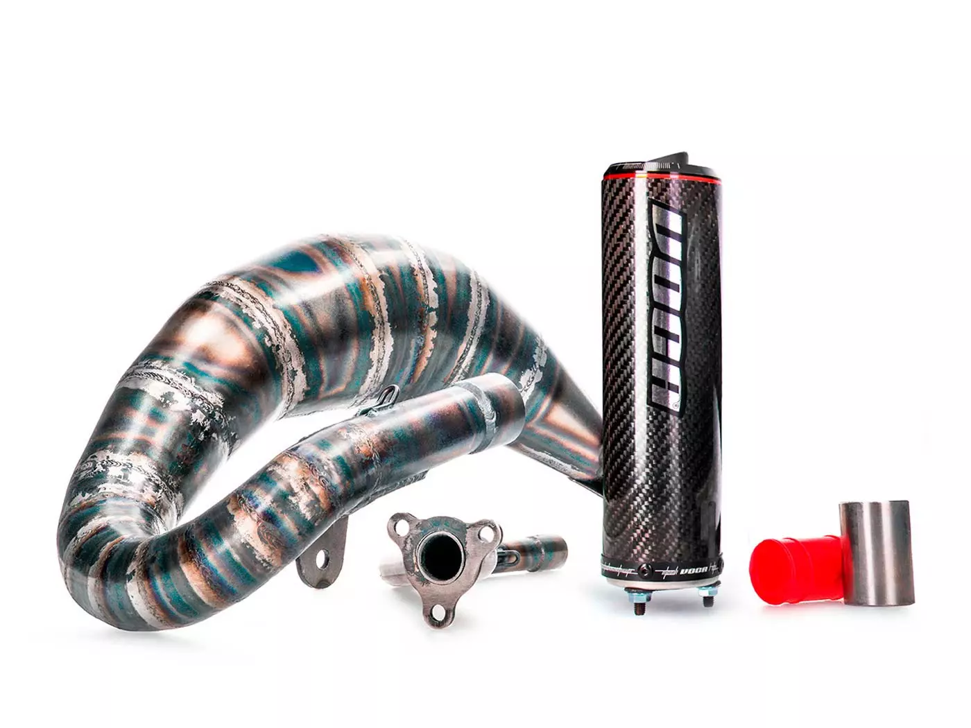 Exhaust VOCA Cross Carbon 80/90cc For Beta RR Enduro, Supermoto 12