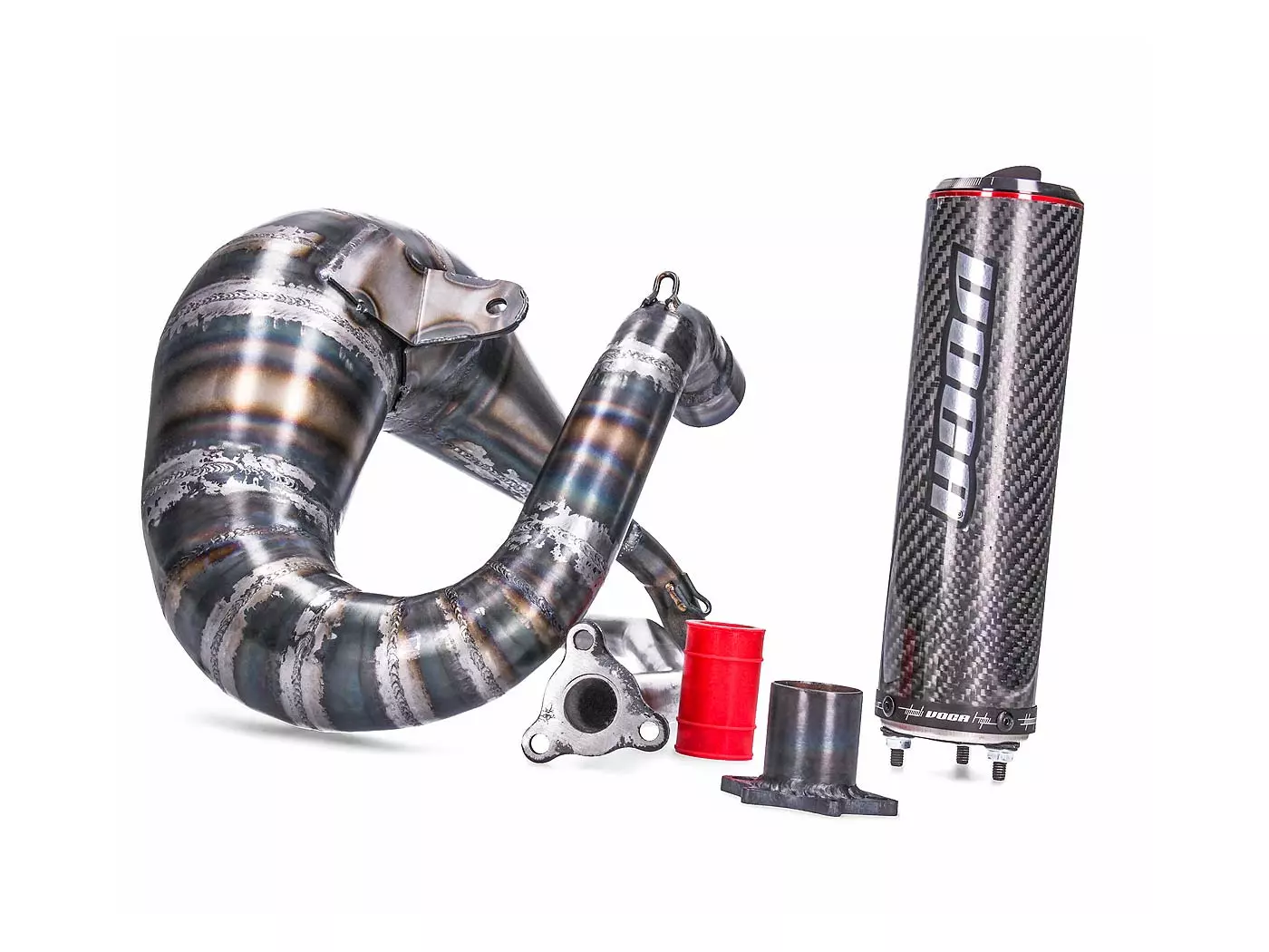 Exhaust VOCA Cross Carbon 80/90cc For Derbi Senda DRD Pro