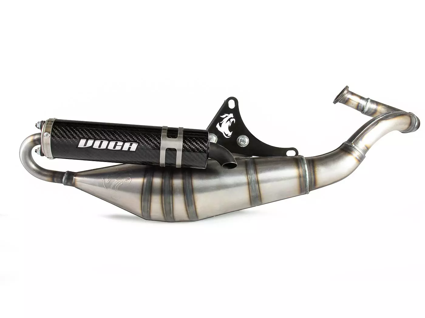 Exhaust VOCA Sabotage V2 50/70cc Carbon Silencer For Piaggio