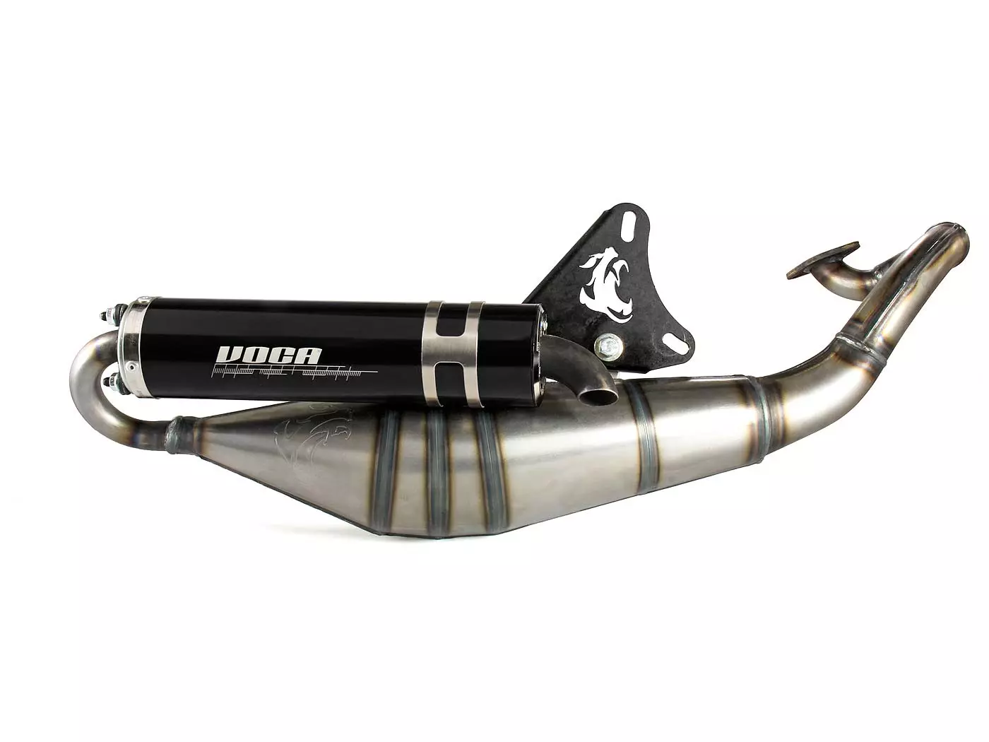 Exhaust VOCA Sabotage V2 50/70cc Black Silencer For Minarelli Horizontal