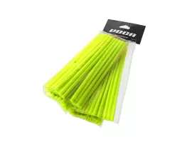 Spoke Cover Set VOCA 215mm Front, 190mm Rear - 38 Pcs Each - Neon Yellow