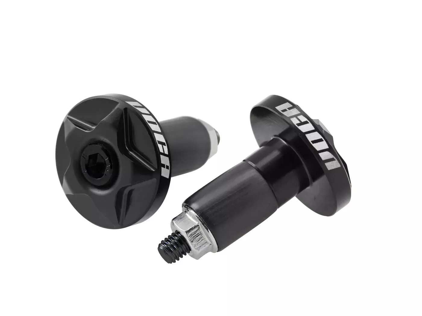 Handlebar Caps VOCA CNC 14mm Anti-vibration Dampers - Black