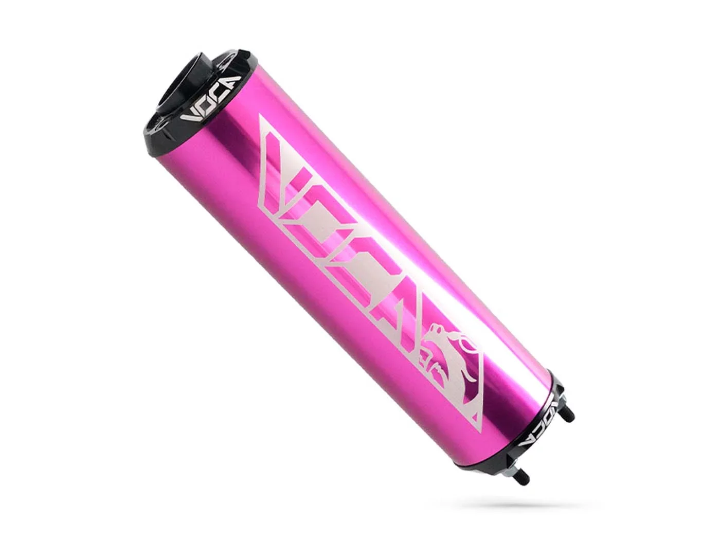 Rear Silencer VOCA Aluminum Purple - CNC End Cap Black