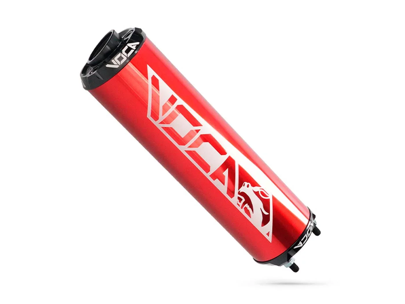 Rear Silencer Voca Racing 60x200mm Red 50-80cc For D50B0, EBE050, EBS050, AM6