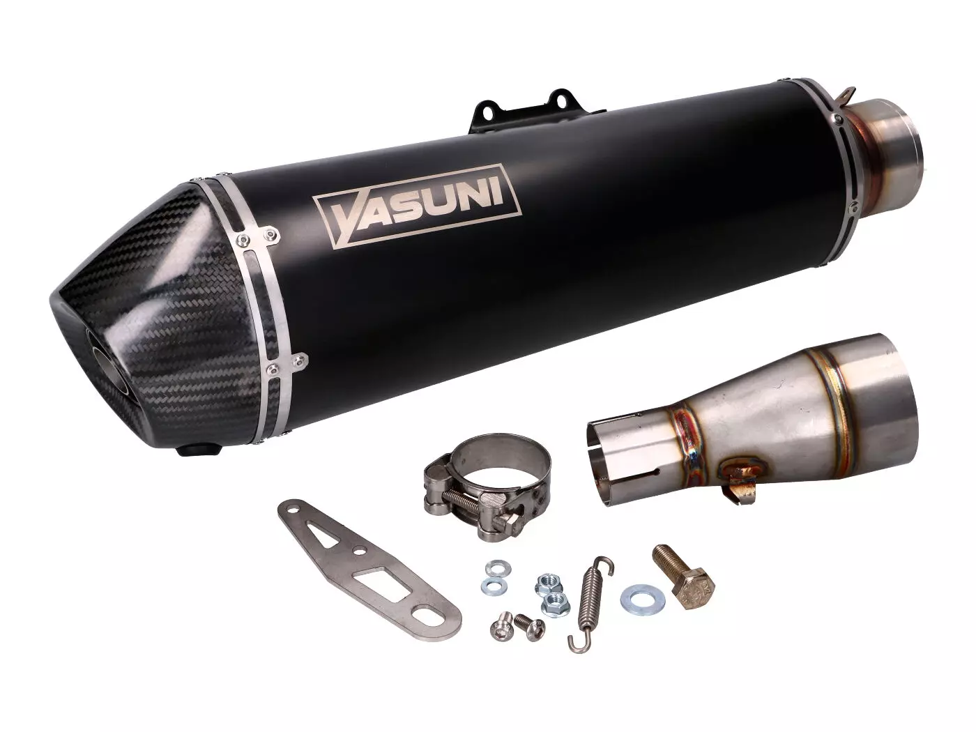 Buy now: Exhaust Yasuni Scooter 4 Black Edition For Kymco Xciting 400 Exhaust Yasuni Scooter 4 Black Edition For Kymco Xciting 400