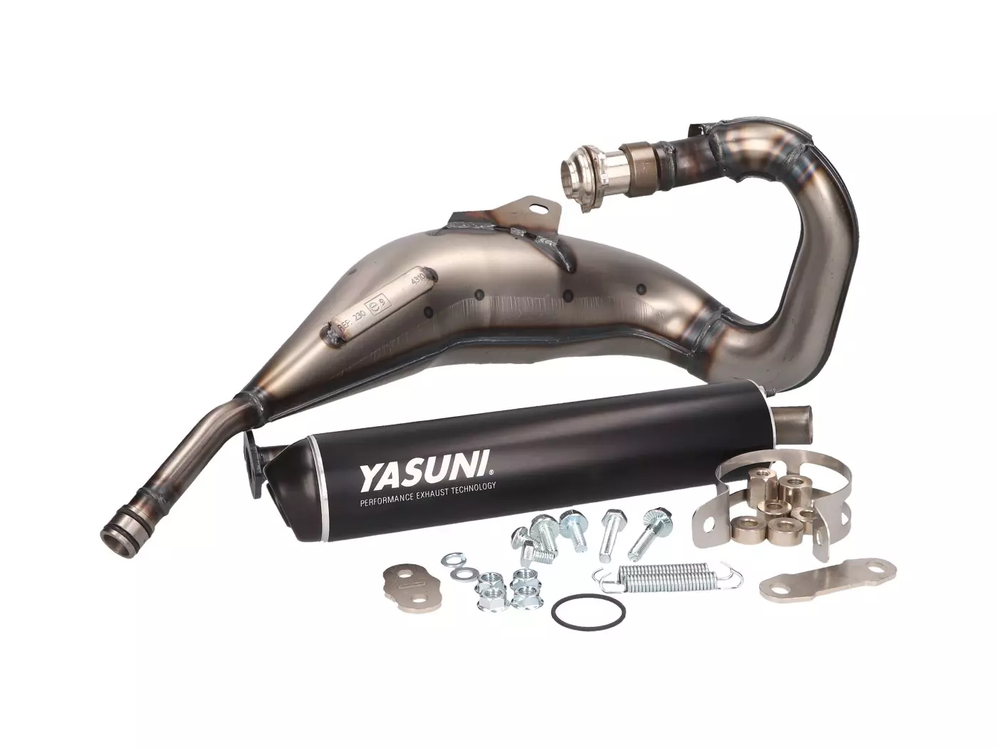 Buy now: Exhaust Yasuni Cross MAX Black For Aprilia RX, SX, Derbi R, SM, Gilera RCR, SMT Exhaust Yasuni Cross MAX Black For Aprilia RX, SX, Derbi R, SM, Gilera RCR, SMT
