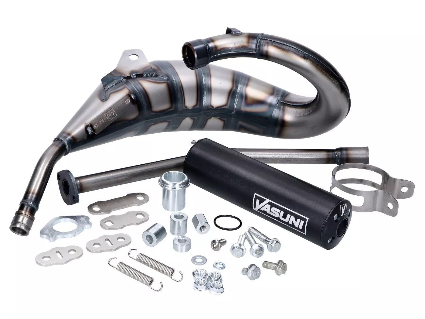 Exhaust Yasuni Cross HM MAX Black For Aprilia RX, SX, Derbi R, SM, Gilera RCR, SMT