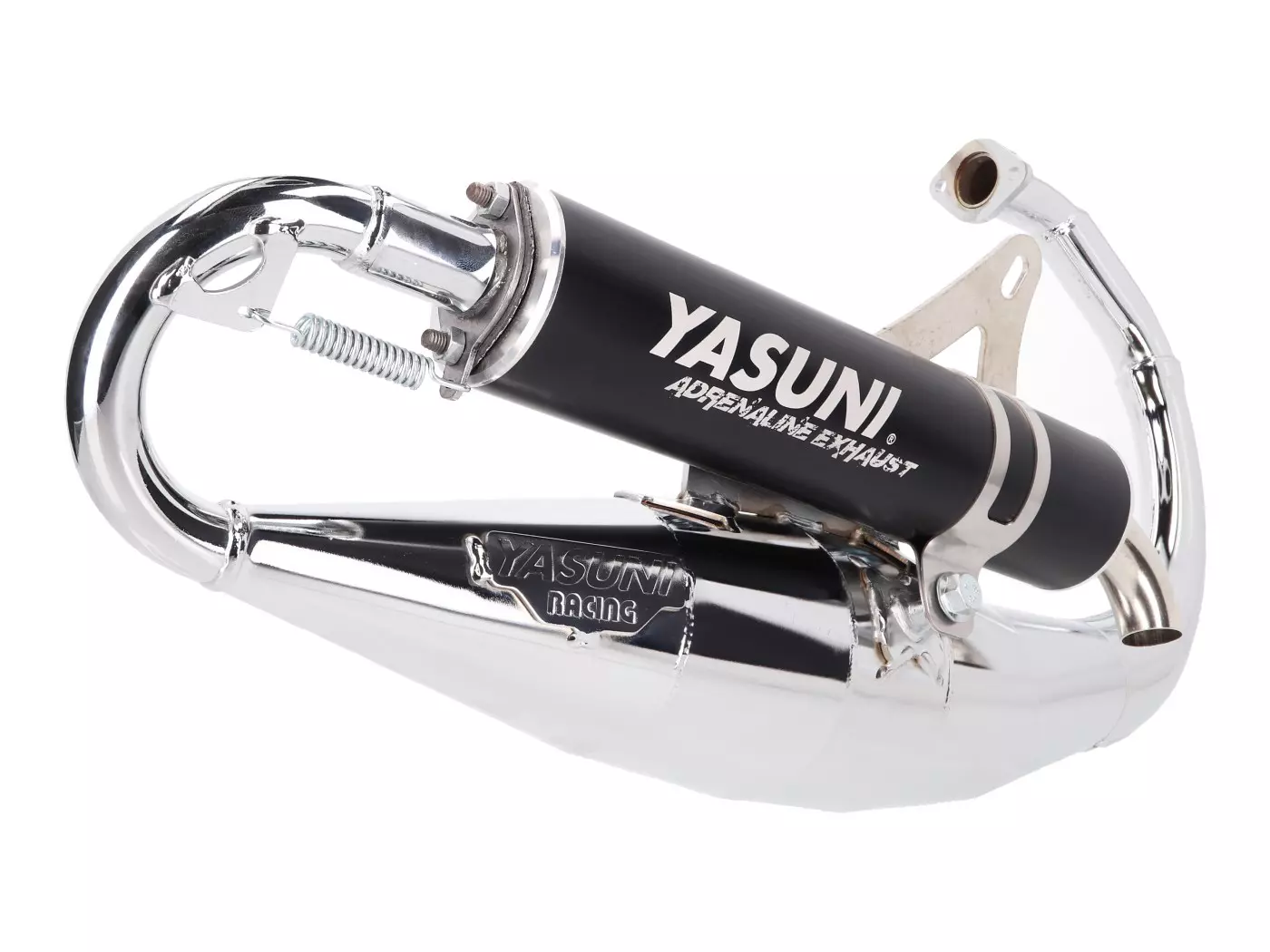 Buy now: Exhaust Yasuni Scooter R Black Chromed For Minarelli Vertical Exhaust Yasuni Scooter R Black Chromed For Minarelli Vertical