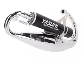 Exhaust Yasuni Scooter R Black Chromed For Minarelli Vertical