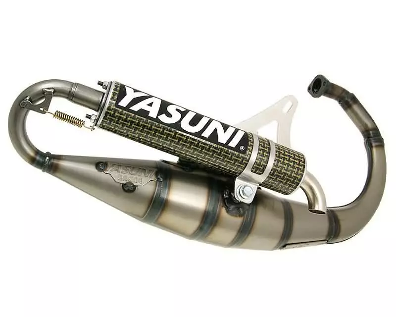 Exhaust Yasuni Scooter R Yellow Carbon For Minarelli Vertical