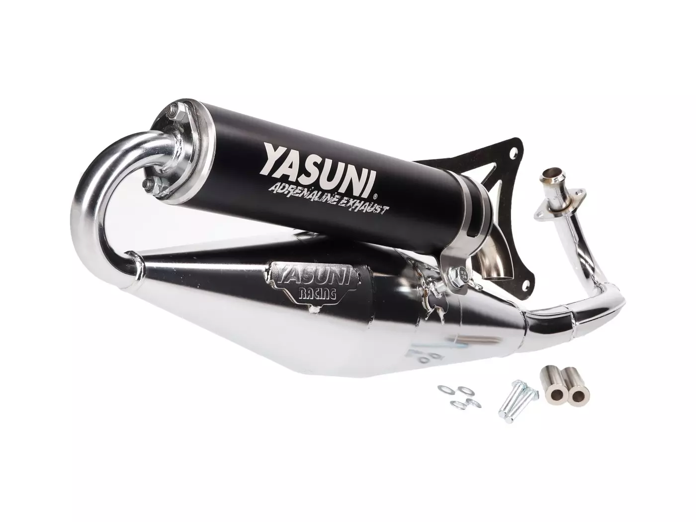 Buy now: Exhaust Yasuni Scooter Z Black Chromed For Piaggio Exhaust Yasuni Scooter Z Black Chromed For Piaggio