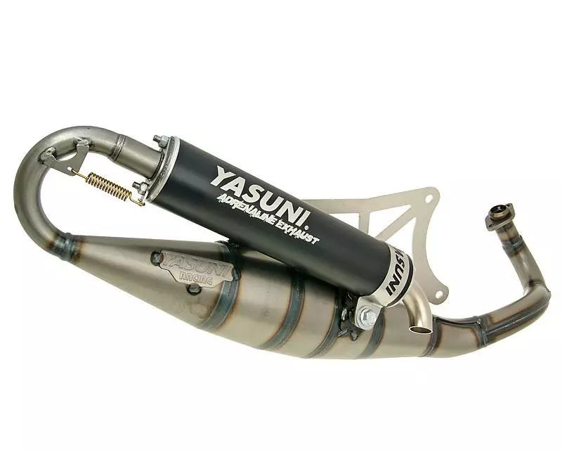 Exhaust Yasuni Scooter R Black For Piaggio