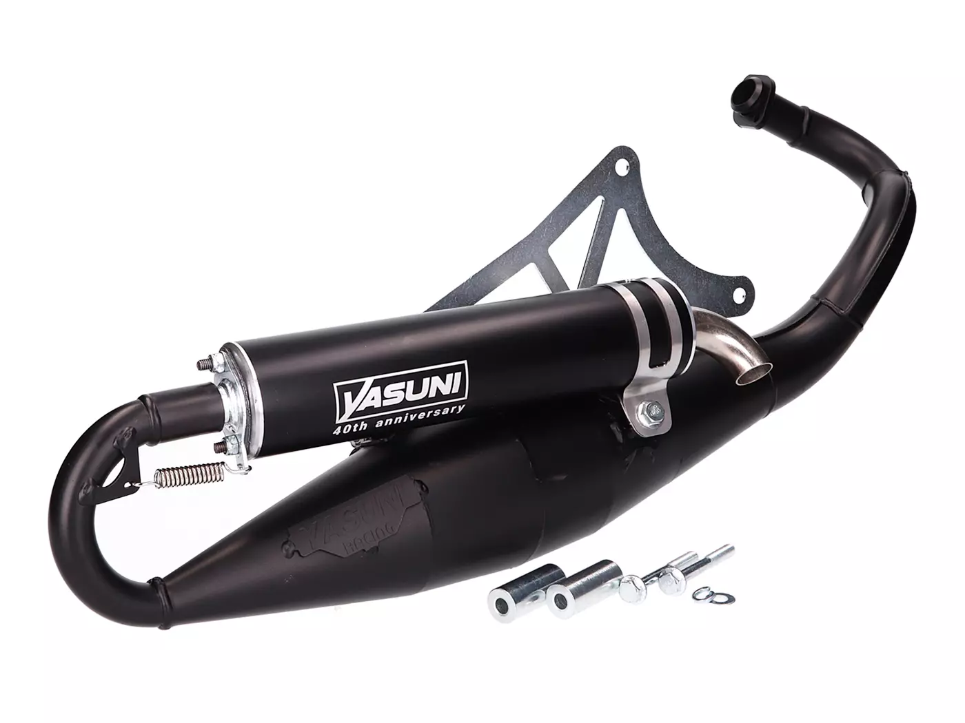 Buy now: Exhaust Yasuni Scooter R Black 40th Anniversary For Piaggio Exhaust Yasuni Scooter R Black 40th Anniversary For Piaggio