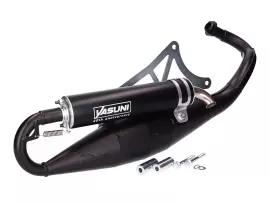 Exhaust Yasuni Scooter R Black 40th Anniversary For Piaggio