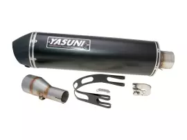Exhaust Yasuni Scooter 4 Black Edition For Piaggio MP3 500